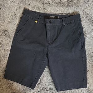 Lauren Ralph Lauren Navy Bermuda Comfort Stretch Shorts Size 8